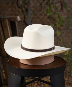 Stetson: 5,000X El Jefe Chocolate Round Straw Hat (Pre-Shaped Cattleman Crown)