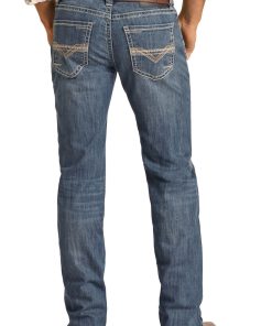 Rock & Roll: Medium Vintage Reflex Ivory Regular Fit Pistol Straight Jeans