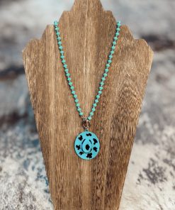 Turquoise Vaquita Hat Necklace